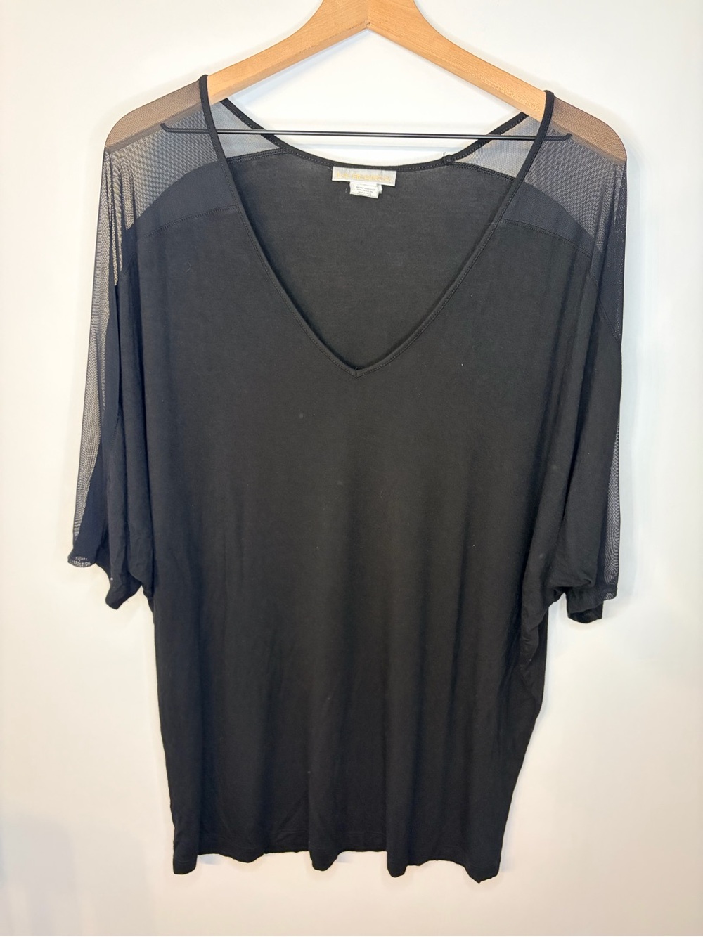 La Blanca Women’s Black Short Dolman Sleeves Swimsuit Coverup or Shirt, Small